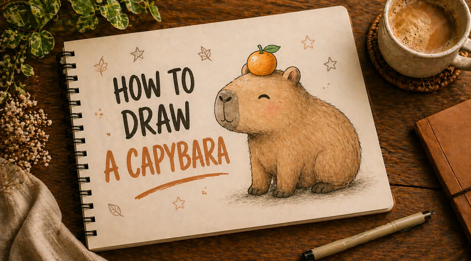 How to Draw a Capybara — Step by Step