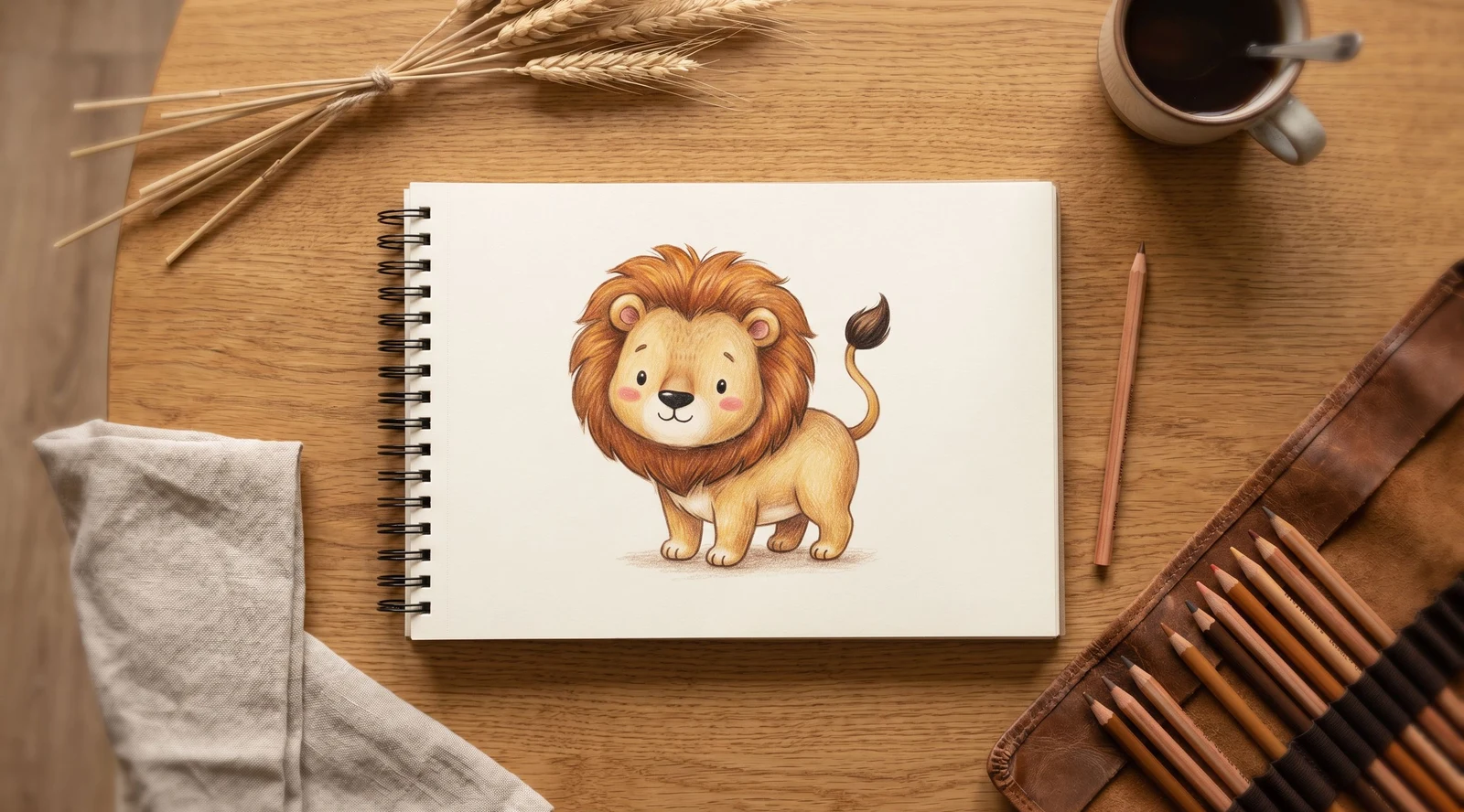 How to Draw a Lion — A Big Mane on a Little Body