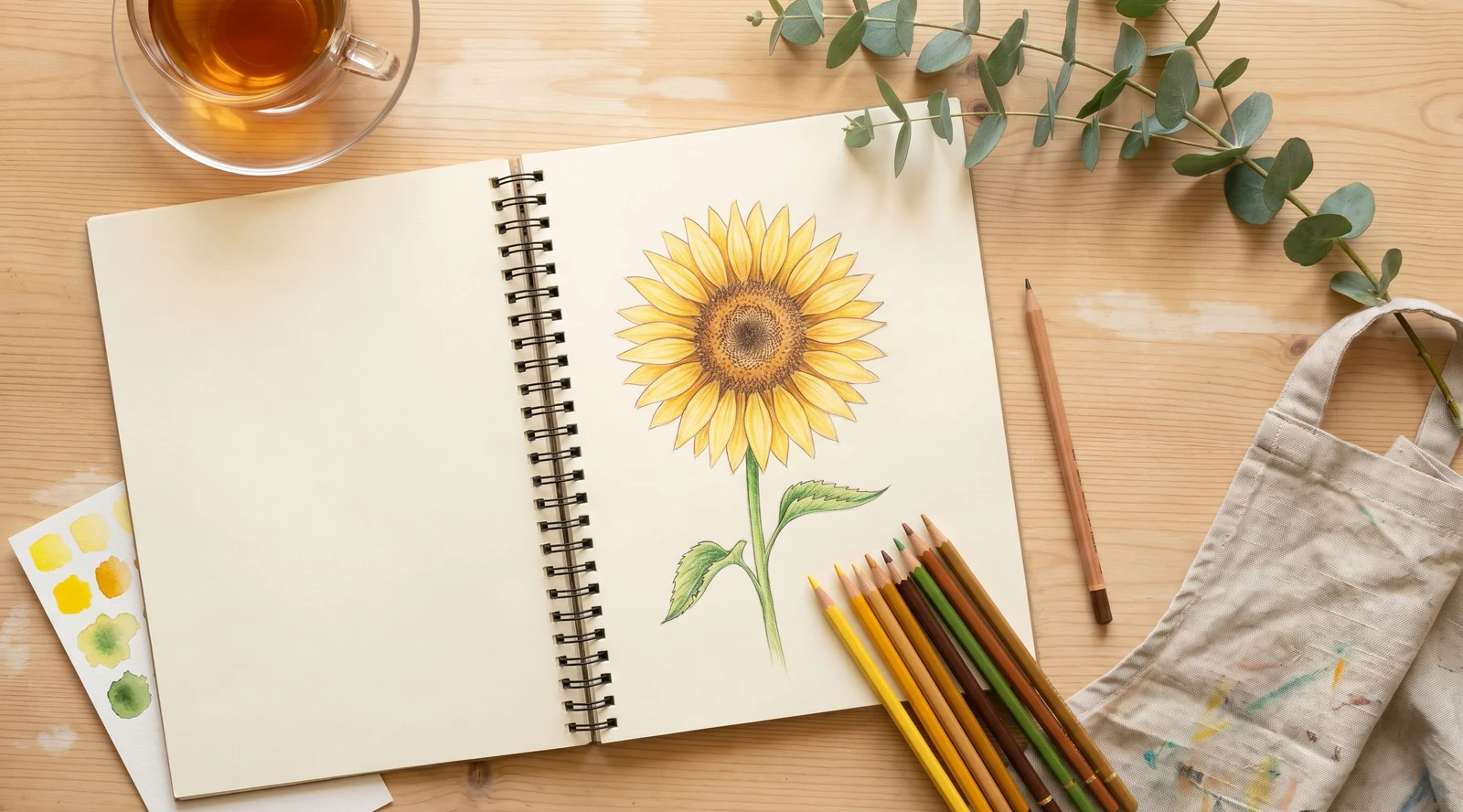 How to Draw a Sunflower the Easy Way